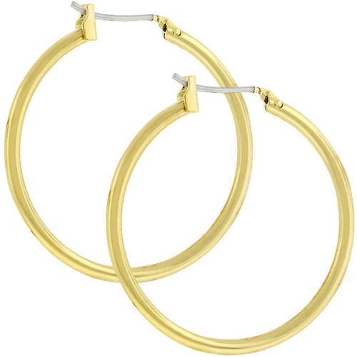 JGI  Golden Hoop Earrings In Multicolor