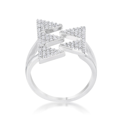 Nori 0.63ct CZ Geometric Contemporary Ring