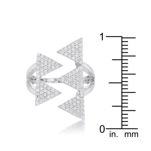 Nori 0.63ct CZ Geometric Contemporary Ring
