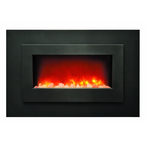 Sierra Flame WM-FML-40-OOB-1 – 40″ - Refurbished(Excellent) - Electric Fireplace with a Black Steel Surround and Overlay by AMANTII - Refurbished condition - Image 2