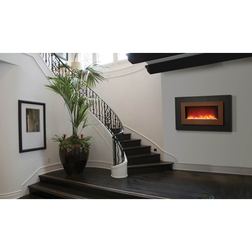 Sierra Flame WM-FML-40-OOB-1 – 40″ - Refurbished(Excellent) - Electric Fireplace with a Black Steel Surround and Overlay by AMANTII - Refurbished condition - Image 3