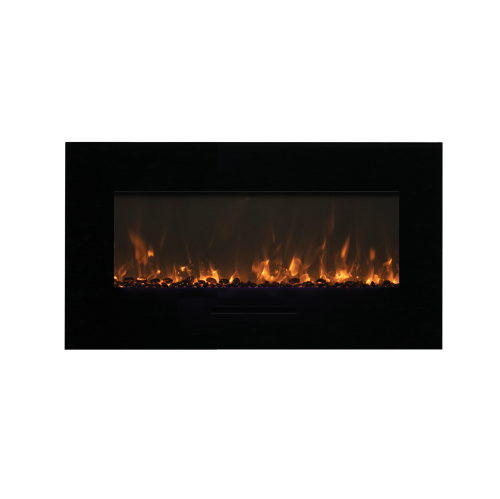 Sierra Flame WM-FML-40-OOB-1 – 40″ - Refurbished(Excellent) - Electric Fireplace with a Black Steel Surround and Overlay by AMANTII - Refurbished condition - Image 4