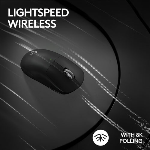 Image 12 of 21.. Logitech G PRO X Superlight 2 44000 DPI 8K Polling Wireless HERO 2 Sensor 60g Pro-Grade Mouse - Black