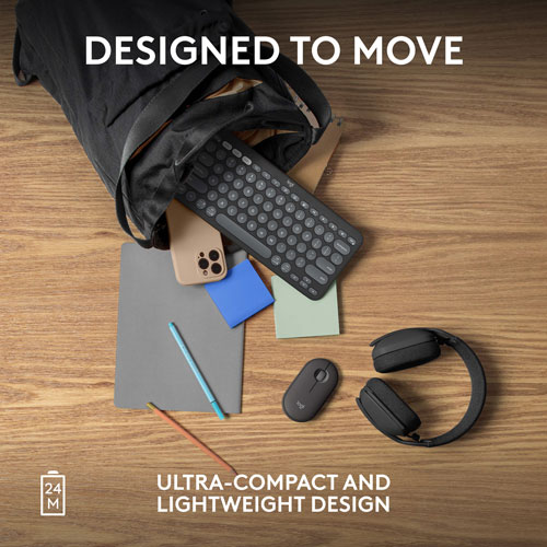 Logitech Pebble 2 M350s 4000 DPI Bluetooth Optical Mouse - Tonal Graphite
