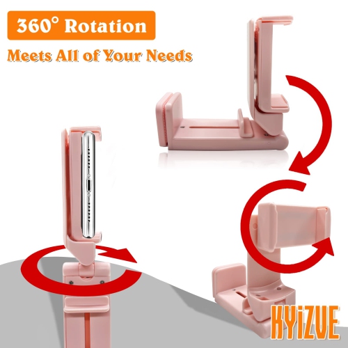 Pink Airplane Phone Holder Flight Stand Travel Essential Accessory Foldable Portable Phone Stand Desk Bed Compatible with iPhone 13 Pro Max Airplane