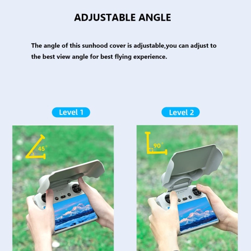 Pare-soleil pare-soleil Mini 3 Pro, étui de protection 2-en-1 pare-soleil pour télécommande RC Mini 3/Mini 3 Pro de DJI Protection écran de contrôle