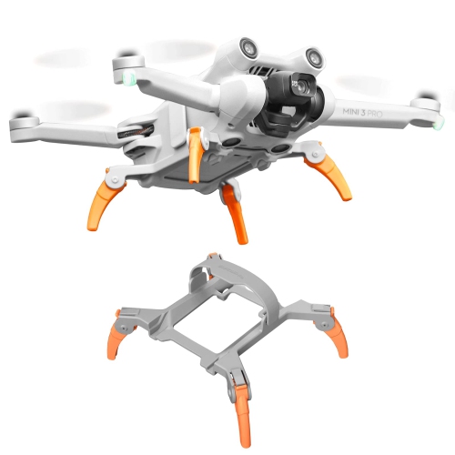 Train d'atterrissage pour Mini 3 Pro de DJI, extension pliable à pattes d'araignée  pour accessoires de drone Mini3 Pro de DJI (gris + orange) (PAS pour le  plus récent Mini 3 de