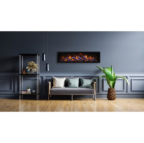 Amantii BI-40-DEEP-XT-OOB-3 40" –Refurbished(Good) - Indoor or Outdoor Built-in only Electric Fireplace with Black Steel Surround by AMANTII - Refurbished condition - Image 4