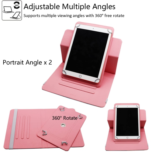 Universal 10 10.1 Inch Android Tablet Case, Universal Tablet Rotating Case Cover for 10 10.1 Inch Tablet, Dluggs 360 Degree Rotating Case for