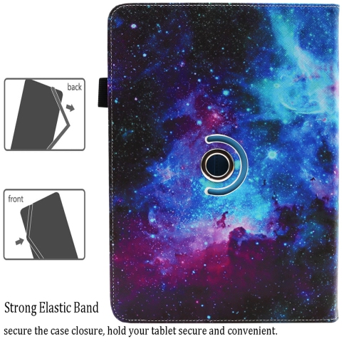 Universal 10 10.1 Inch Android Tablet Case, Universal Tablet Rotating Case Cover for 10 10.1 Inch Tablet, Dluggs 360 Degree Rotating Case for