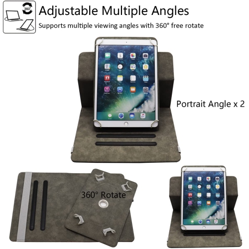 Universal 10 10.1 Inch Android Tablet Case, Universal Tablet Rotating Case Cover for 10 10.1 Inch Tablet, Dluggs 360 Degree Rotating Case for