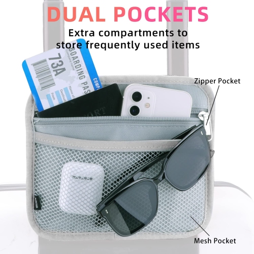 Luggage Travel Cup Holders Fits Roll on Suitcase Handles Attachment Drinks Carrier for Drink Beverages Coffee Mugs Travel Essential Flight Attendant