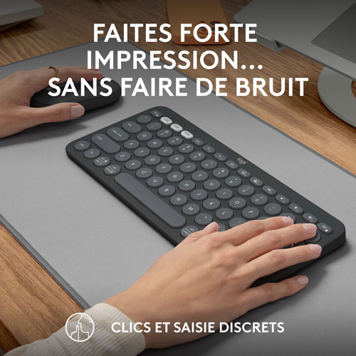 Logitech Pebble 2 Bluetooth Optical Ergonomic Keyboard & Mouse Combo - Black