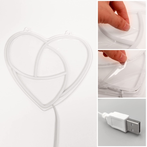 Love Neon Lamp, Light up LED Heart Pink Sign with USB Powered, Art Wall Home Room Table Decor for Kids Birthday Girls Women Wedding Party Valentines