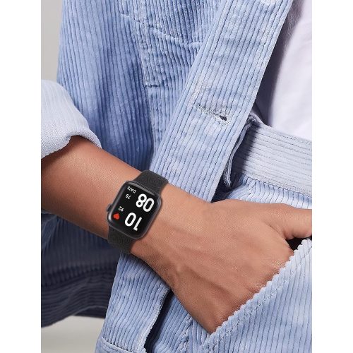 3 Packs Compatible with Apple Watch Band 42mm 44mm 45mm Women Men Soft Silicone Laser Engraved Flower Pattern Bracelet Sport Strap for iWatch Series