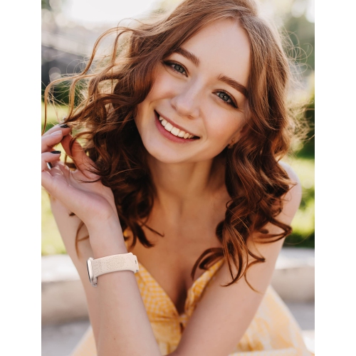 2 Packs Compatible with Apple Watch Band 41mm 40mm 38mm Women Girls Silicone Dressy Floral Engraved Strap Sunflower Wildflower Sport Bracelet for