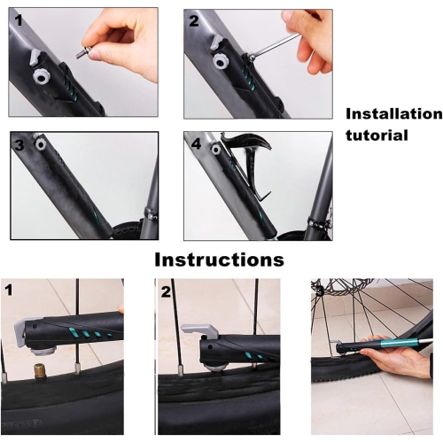 Bike Repair Kit, Home Bike Portable Patches Fixes Tool with Bicycle Repair Bag & Bicycle Tire Pump for Mountain Bike and Road Bike Camping Travel