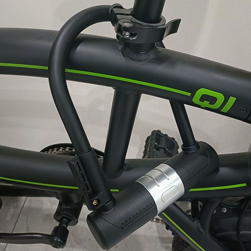 Heavy Duty Bike U Lock 14mm Shackle x 1.8m Cable Hardened Steel Bicycle Lock Anti-Theft D Lock with Mounting Bracket & 2 Keys, Certified for Road,