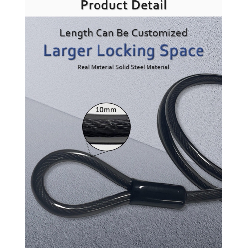 Heavy Duty Bike U Lock 14mm Shackle x 1.8m Cable Hardened Steel Bicycle Lock Anti-Theft D Lock with Mounting Bracket & 2 Keys, Certified for Road,