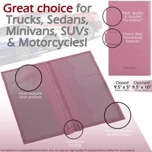 Assurance auto et porte-cartes d'enregistrement – Boîte à gants de rangement pour documents – Support de documents essentiels pour l'auto pour les