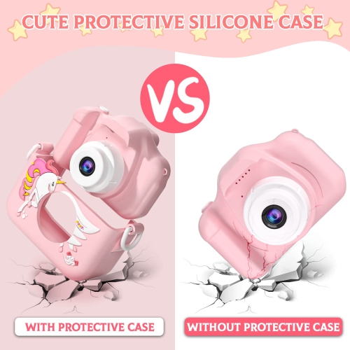 Kids Camera Toys for 3-12 Year Old Boys/Girls, Kids Digital Camera for Toddler with Video, Christmas Birthday Festival Gifts for Kids, Selfie Camera