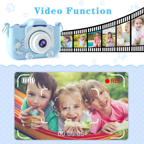 Kids Camera Toys for 3-12 Year Old Boys/Girls, Kids Digital Camera for Toddler with Video, Christmas Birthday Festival Gifts for Kids, Selfie Camera