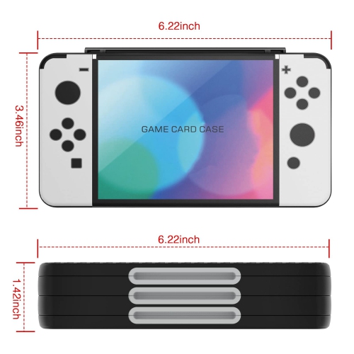 Game Card Case for Nintendo Switch/Switch OLED/Switch Lite,Custom Pattern Switch Game Card Storage with 72 Game Card Slots and 24 Micro SD Card Slots.