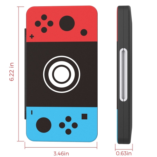 Game Card Case for Nintendo Switch&Switch OLED&Switch Lite Game Card, Custom Pattern Switch Game Memory Card Storage with 24 Game Card Slots and 24