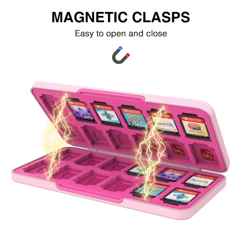 Game Card Case for Nintendo Switch&Switch OLED&Switch Lite Game Card, Custom Pattern Switch Game Memory Card Storage with 24 Game Card Slots and 24