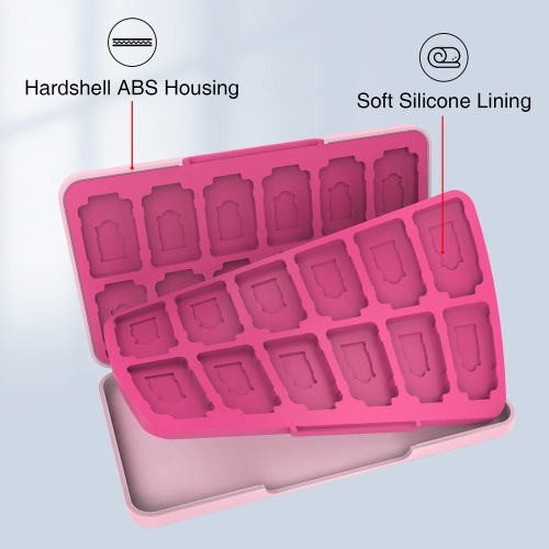 Game Card Case for Nintendo Switch&Switch OLED&Switch Lite Game Card, Custom Pattern Switch Game Memory Card Storage with 24 Game Card Slots and 24