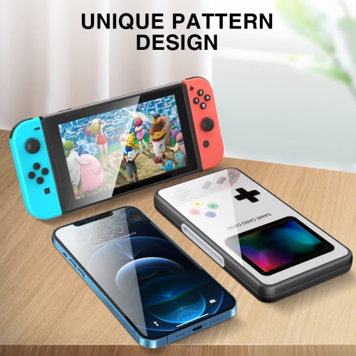 Game Card Case for Nintendo Switch Game Card or Micro SD Memory Cards,Custom Pattern Switch Game Memory Card Storage with 24 Game Card Slots and 24