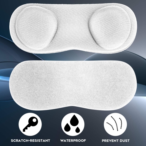 (Paquet de 1) housse anti-poussière de protection d'objectif VR pour Quest 2, Quest, housse de protection lavable - Blanc