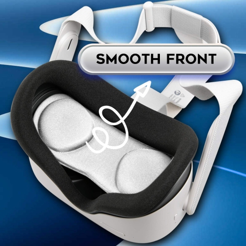 (Paquet de 1) housse anti-poussière de protection d'objectif VR pour Quest 2, Quest, housse de protection lavable - Blanc