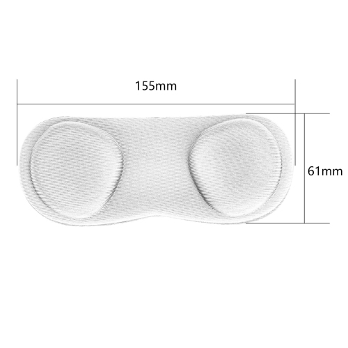 (Paquet de 1) housse anti-poussière de protection d'objectif VR pour Quest 2, Quest, housse de protection lavable - Blanc