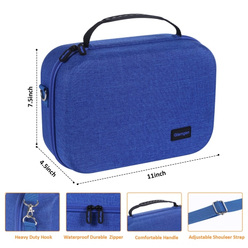 Carrying Storage Case for Nintendo Switch/Switch OLED Model,Large Protective Travel Hardshell Messenger Bag for Switch Console, 16 Game Cards