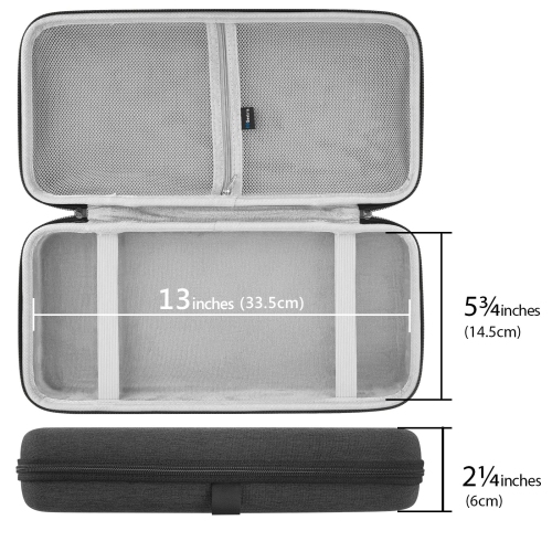 75% Keyboard Case, Hard Shell Travel Carrying Bag for 84 Key Wireless Portable Keyboard, Compatible with Keychron K2, Logitech POP Keys Mechanical,