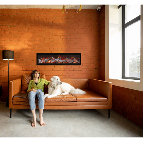 Amantii SYM-100-XT-OOB-1- Refurbished(Fair) - Indoor / Outdoor electric fireplace