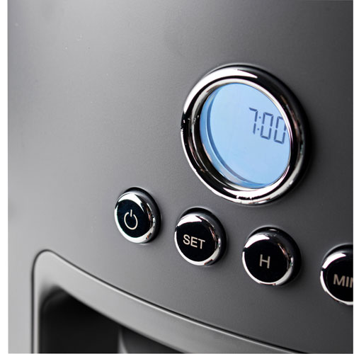 Haden Dorchester Ultra Pebble Programmable Drip Coffee Maker - 10-Cup - Grey