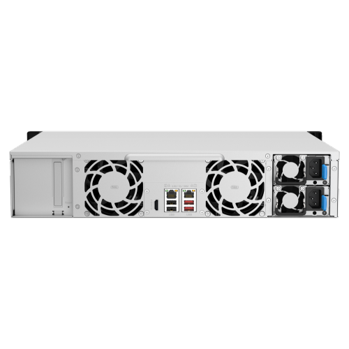 QNAP TS-1264U-RP-8G-US 12 Bay High-Speed Rackmount NAS Intel® Celeron® N5105/N5095 4-Core CPU, 8GB DDR4 Memory and 2.5GbE Network Connectivity
