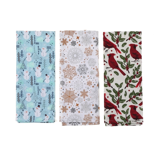 Maison Concepts Christmas Holiday Pet Kitchen Towel - Set of 4