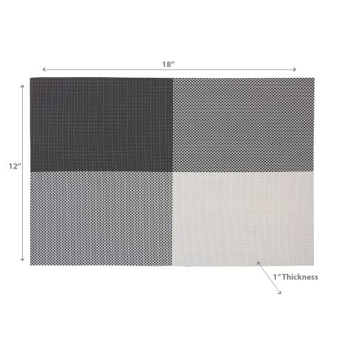 Maison Concepts Vinyl Placemat Tempo Gray - Set of 12