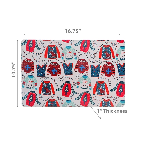 Maison Concepts Christmas Plastic Placemat Sweater Weather - Set of 12