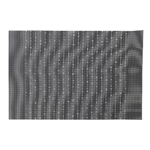 Maison Concepts Vinyl Cotton Placemat Pinstripe Gray - Set of 12