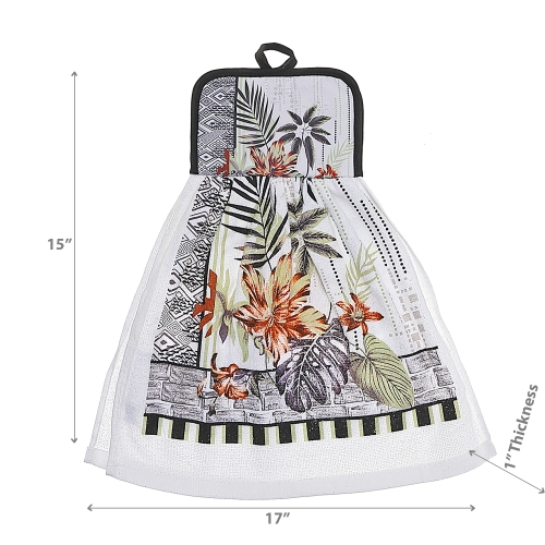 Serviette de toilette « Tie Tropical Chic » de Maison concepts - Ensemble de 2