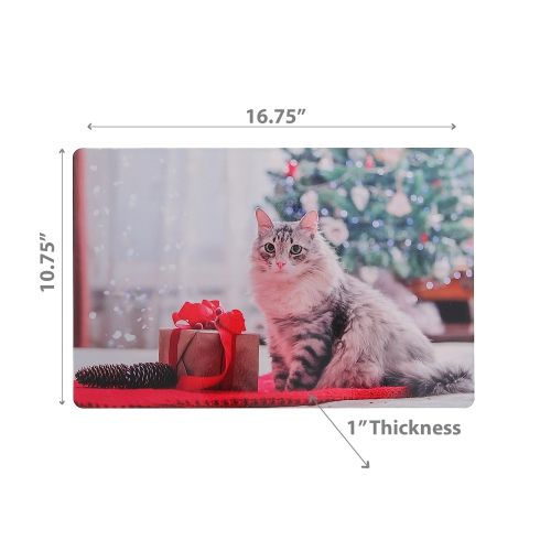 Maison Concepts Christmas Plastic Placemat Meowy Catmas - Set of 12
