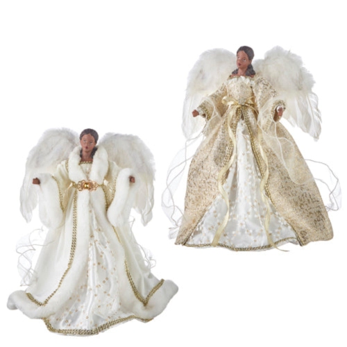 BLACK- ARFICAN -ANGEL TREE TOPPER-16"