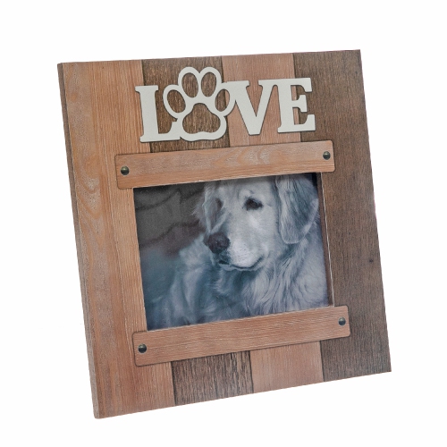 Cadre photo MDF Love Pet de Maison concepts - Ensemble de 2