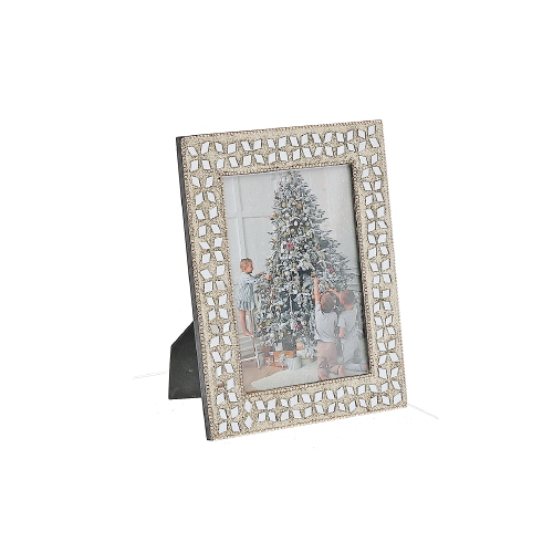 MAISON CONCEPTS  Christmas 5X7" Photo Frame Diamond In Champagne