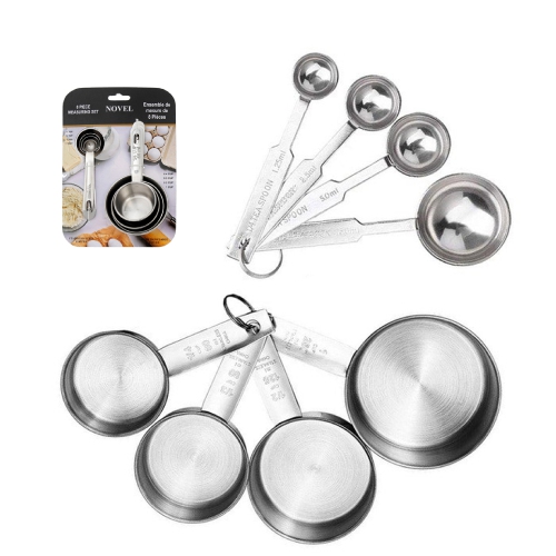 Maison Concepts 8 Pc Stainless Steel Measuring Set