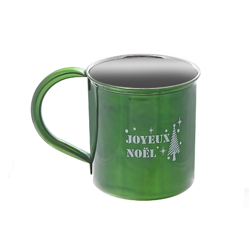 Maison Concepts Christmas Stainless Steel Mug With Printing Joyeux Noel - Set of 2